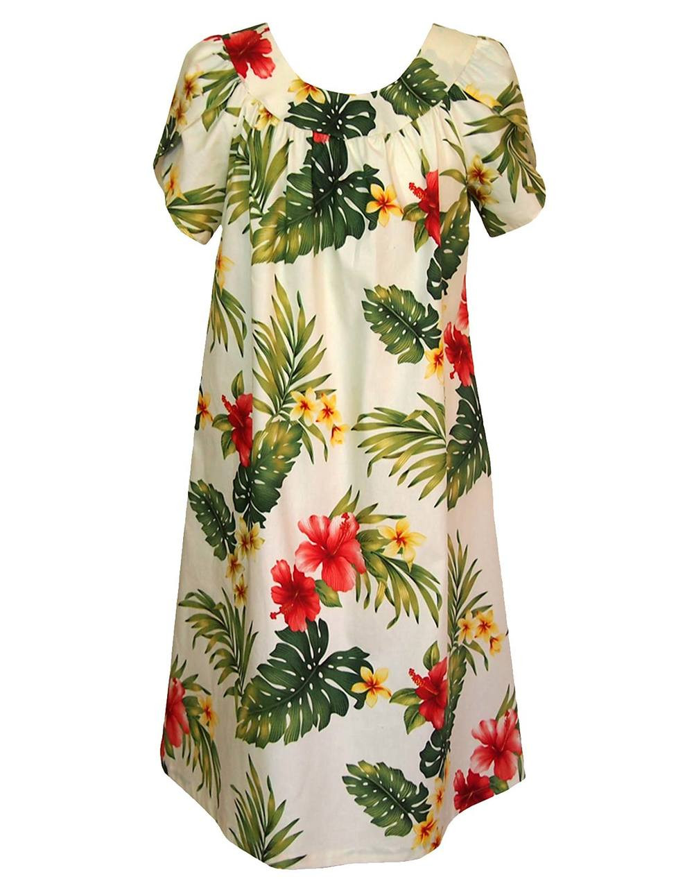 Puunene Pull Over Muumuu Dress - Hawaiian Wedding Place